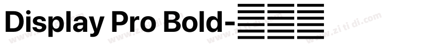 Display Pro Bold字体转换 Display Pro Bold字体转换